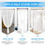 Adjustable Tension Curtain Rod - No Drilling Spring Loaded Rod For Windows, Closets, Kitchens, And Wardrobes - Durable Non-Slip Design For Versatile Use