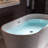 54'' x 30'' Freestanding Soaking Acrylic Bathtub-59745427