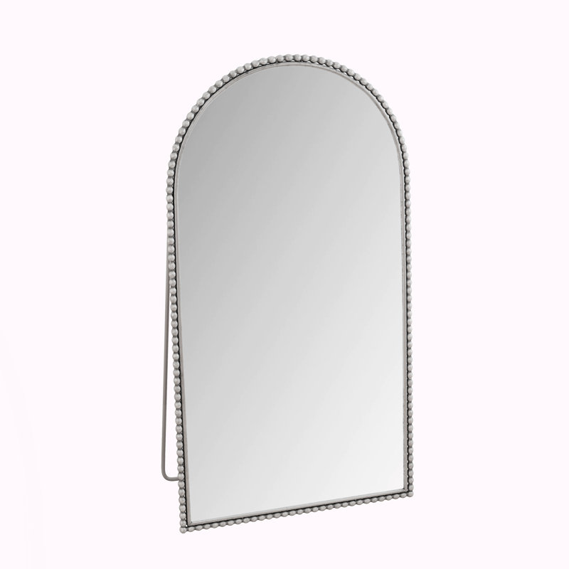 Iron Arch Retro Full Length Mirror With Supporting Feet, Silver
