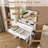 New Large Mirror Vanity Desk For Bed Room  , Modern Makeup Vanity Set With Power Outlet And Hair Dryer Holder, 5 Drawers , 3 Lighting Color Adjustable Dressing Table For Bedroom-677139778
