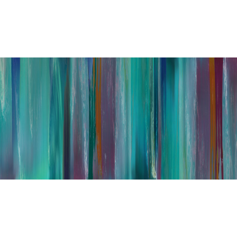 «Run Color II» par Blakely Bering, impression sur toile tendue, Extérieur, H 30 po x l 54 po x P 1,5 po