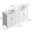 Meuble-lavabo 60 po. Armoire de rangement abondante - 4 portes à fermeture douce et 5 tiroirs-693988197