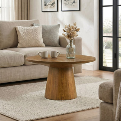 Astromeritis Coffee Table With Cone-Shaped Pedestal Base
