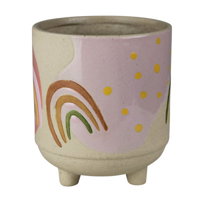 Cali-May Handmade Ceramic Footed Cachepot