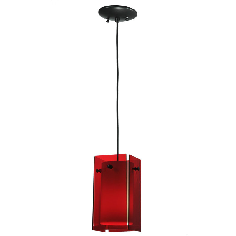 Metro Fusion 1 - Light Pendant, Red, Black