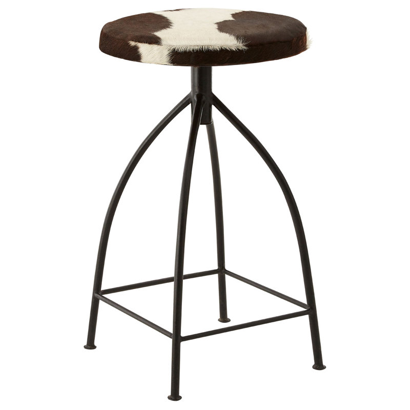 Tony Upholstered Counter Stool with Metal Frame
