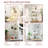 Modern Glass Display Cabinet with Large Drawers,Quick-assembly Antique Cabinet with LED lights,Tempered Glass Bookshelf,2-Door Storage Case with 4 Shelves for Living Room and Bedroom-116128653