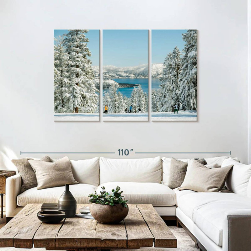 Siroe Winter Tahoe Skiing, H 48 po x l 74 po