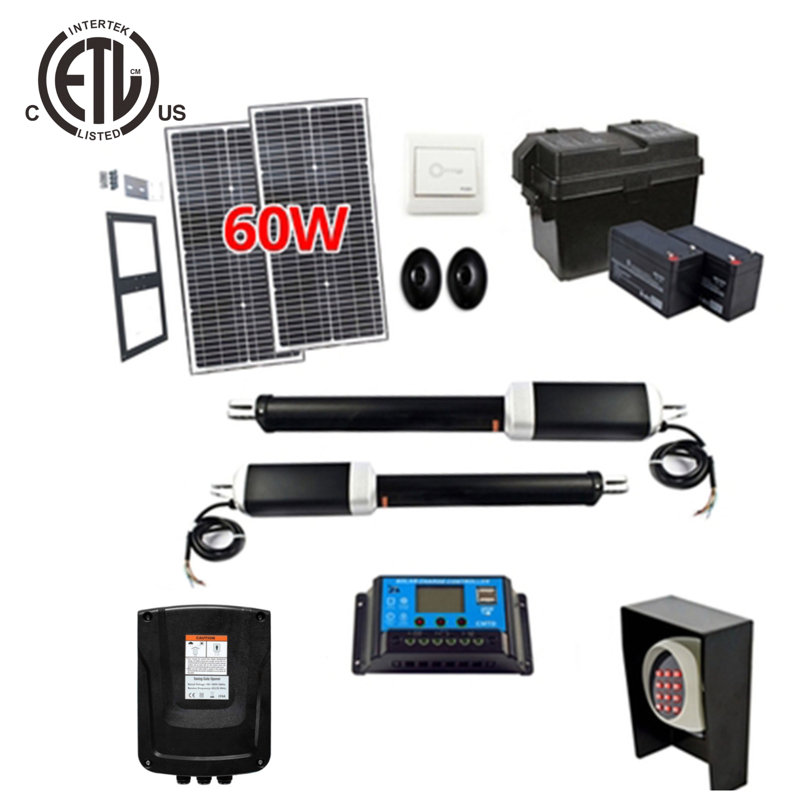 Heavy-Duty Dual Swing Wireless Gate Opener Kit