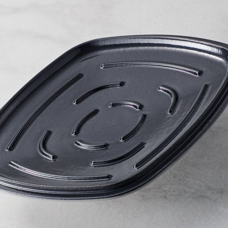 Tramontina Prisma 7 Qt Enameled Cast Iron Covered Square Dutch Oven, Gray