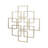 Richese Geometric Modern Metal Wall Sculpture, Gold Finish, 30"-2109087555-2109087564