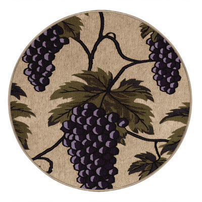  Tapis lavable avec raisins Concord