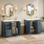 Le meuble-lavabo 72 po avec lavabo en céramique peut être séparé-176455881