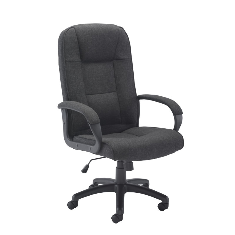 Microfiber / Microsuede Executive Chair, Charcoal