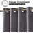 Blackout Outdoor Curtains for Patio Waterproof Top & Bottom Grommet Privacy Drapes, Set of 2-1940556154-1918323742