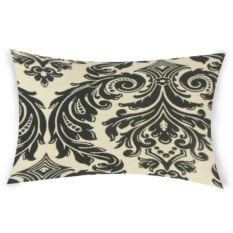  Housse de coussin rectangulaire et insert, Beige, 14 po x 48 po