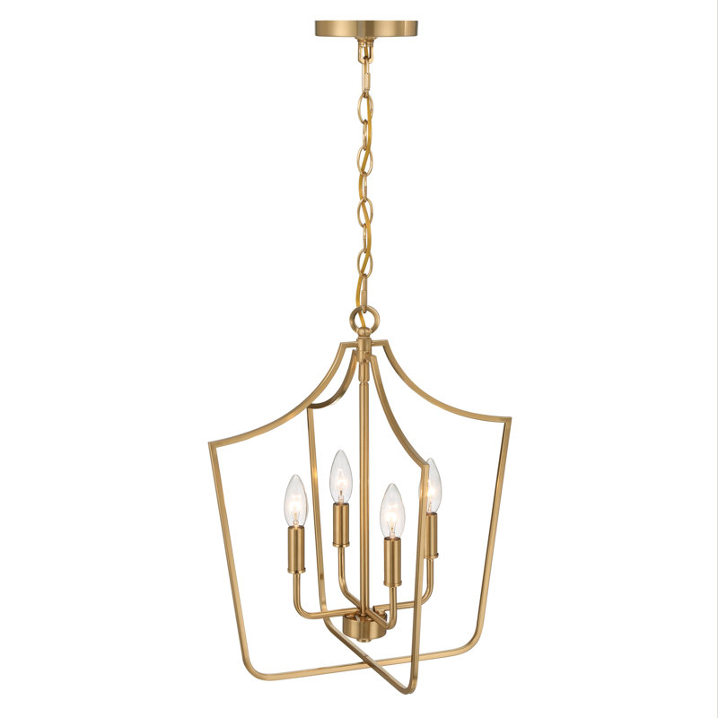 Lustre candélabre en métal 4 lumières Ilvo