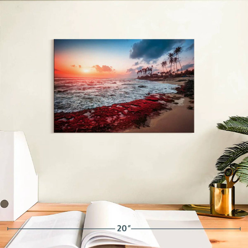 Gillard Red Sea Beach Sunset, 8" H x 12" W