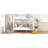 Full Over Full Metal Bunk Bed, White-1938106548