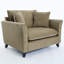 Fauteuil surdimensionné 46,3 po, tissu chenille