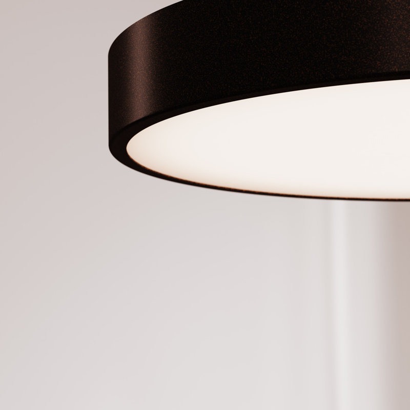 Servare 1 - Light Chrome LED Single Pendant, Black Bronze, 2" H x 16" W