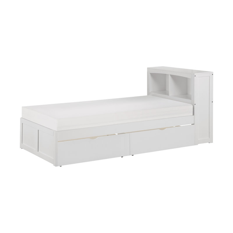 Lit simple avec boîtes de rangement Katin