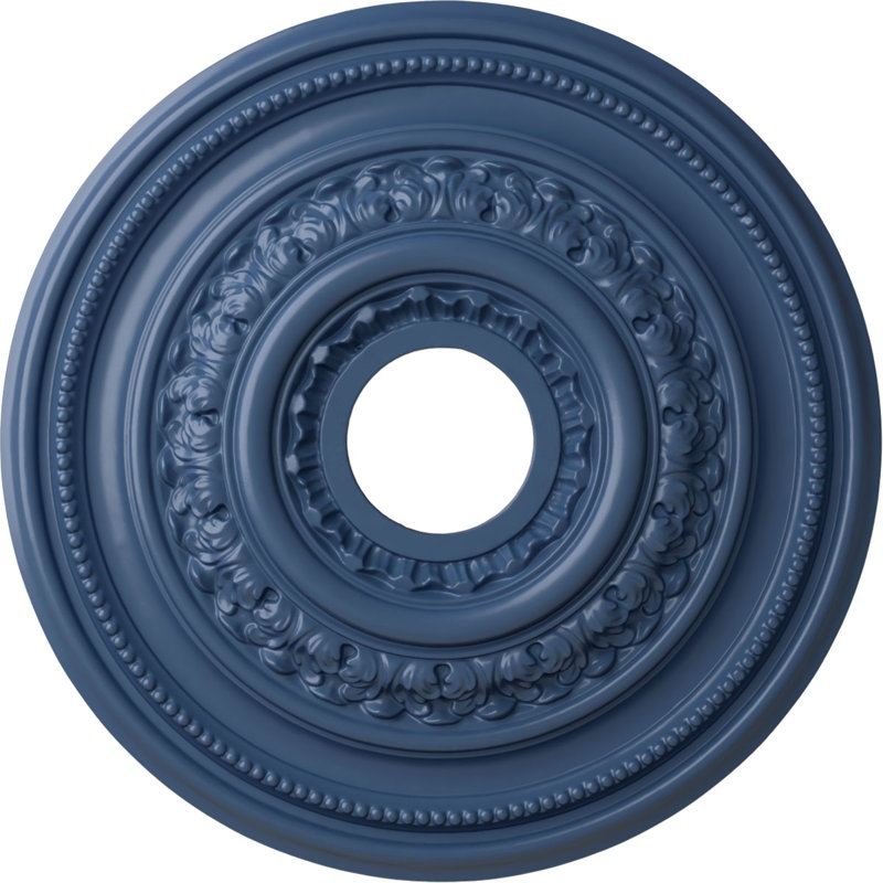 Endurathane Orleans Ceiling Medallion, 17 5/8"OD X 3 5/8"ID X 1 7/8"P (Fits Canopies up to 4 5/8"), Hand-Painted Americana Finish