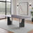 Arechiga Modern Contemporary Rectangular Dining Table With Tempered Glass Table Top - Seats Up To 6-2077217812