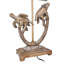 Ensemble de 2 lampes de table doubles en résine de couleur brune avec abat-jour Coastal Coastal, hauteur de 27,75 pouces