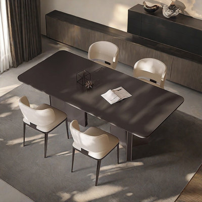 Light modern simple rectangular rock table