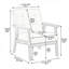 Fauteuil rembourré en bois massif de style nordique-659695103
