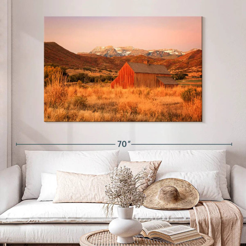Lilie Utah Rustic Barn, 34" H x 51" W