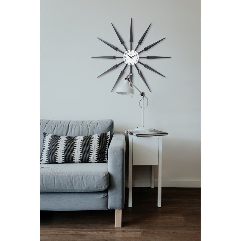 Horloge murale 24,5 pouces Donaway, Brun