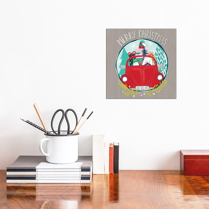 Jingle All The Way II by Sarah Callis - Gallery-Wrapped Canvas Giclée on Canvas, 30.48 cm H x 30.48 cm W, Canvas