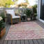 Tapis rose intérieur / extérieur lavable à la machine Claudian ACN1638-104240036