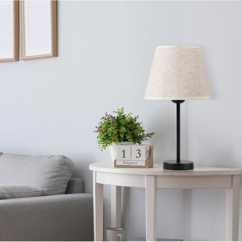 Ensemble de lampe de table 15,4 "noire
