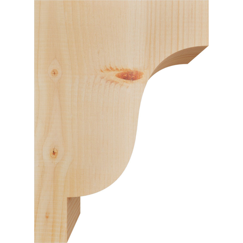 Sapin Douglas, corbeau lisse Newport, H 16 po x l 5,5 po x P 12 po, Sapin de Douglas, Lisse