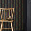 William Morris at Home Love Is Enough Stripe Ink Blue Wallpaper-134645547