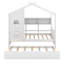 Lit simple avec lit gigogne et tablette-865921935