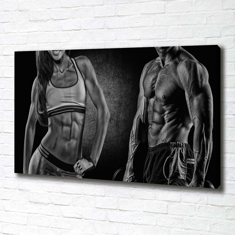 Muscle Building - Wrapped Canvas Print