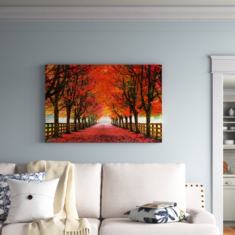 « North Bend Trees » - Reproduction de photo sur toile tendue, H 32 po x l 48 po x 1,5 po