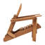 Chaise surdimensionnée, conception pliante pour un rangement facile, utilisation extérieure pré-assemblée, grand balcon et terrasse, en bois de pruche, plage idéale pour le jardin