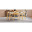 Ensemble de table de salle à manger 5 pièces, 1 table, 4 chaises, structure, dossier ergonomique, chaises rembourrées, noyer et gris anthracite-1604276805-1604276806-1604276801