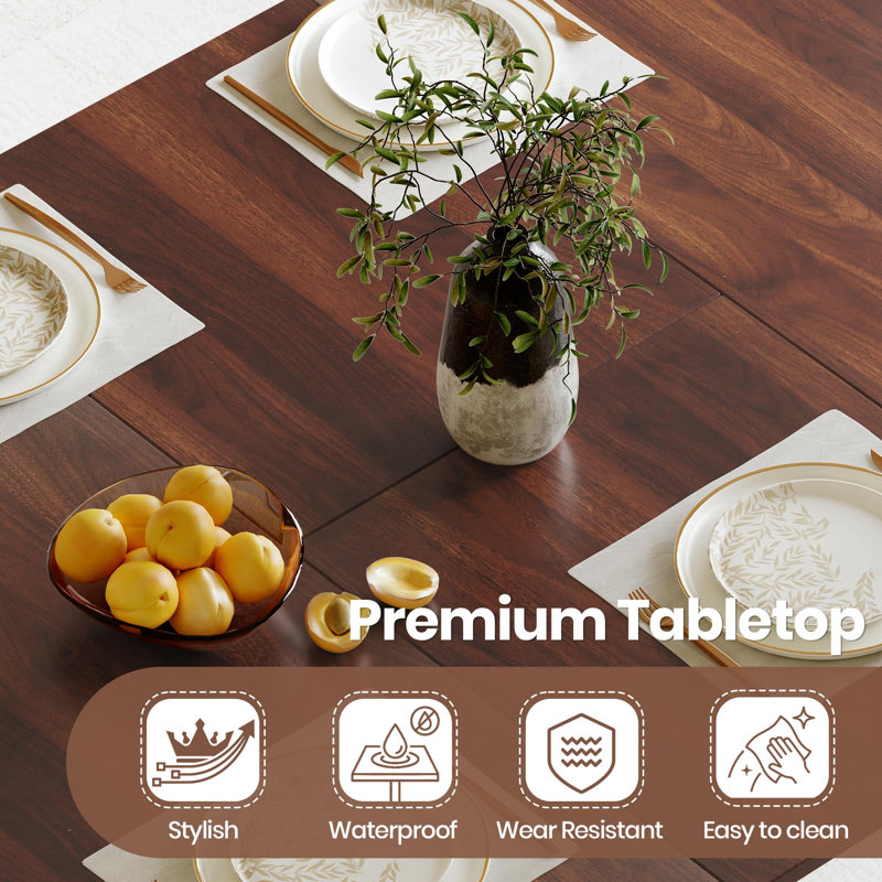 Dining Set, Brown, Brown