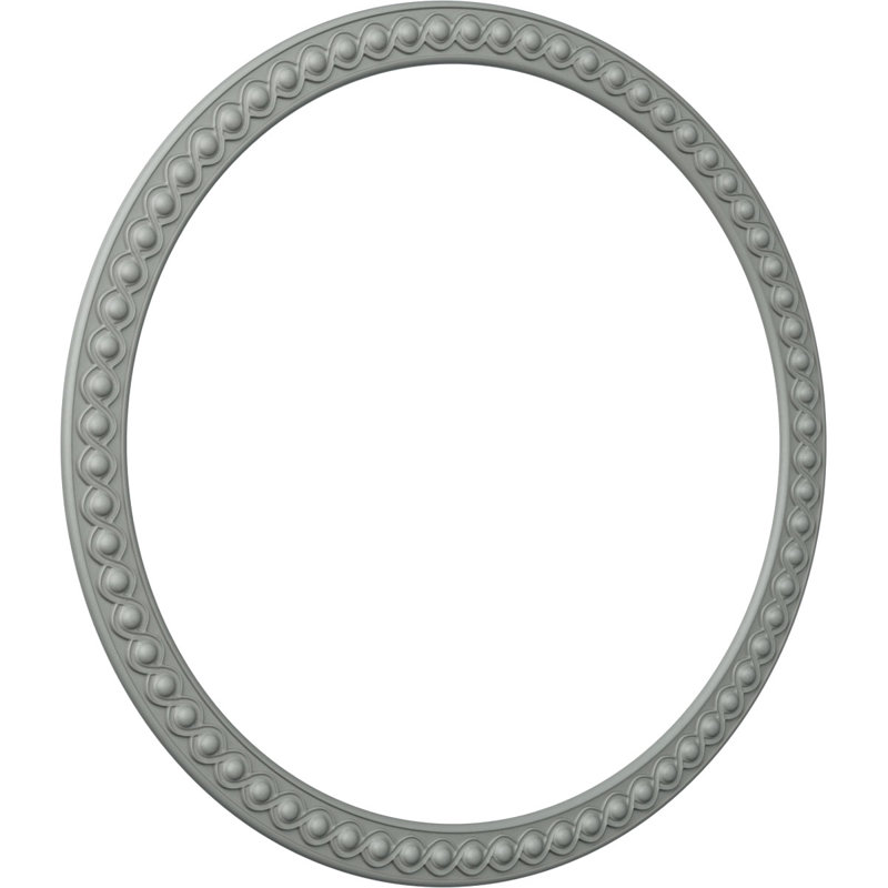 Ensemble d'anneaux de plafond Hillsborough, H 50 po x l 50 po x P 0,75 po, Simple (1/4 d'un cercle complet)