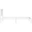 Metal Bed Frame with Headboard White-276808365