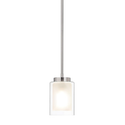 Mini luminaire suspendu 1 lumière avec double verre suspendu