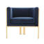 Fauteuil en velours de 31,5 po de large Kula-28848097