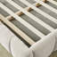 Très grand lit plateforme avec tissu épais, tête de lit moelleuse, aspect terre, pas de sommier tapissier, structure rembourrée en chenille, style, assemblage rapide-332868263