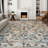 Floral Non-Slip Machine Washable Farmhouse Modern Area Rug in Green/Yellow/Cream/Colorful for Living Room, Bedroom, Hallway Indoor Rugs-748441478